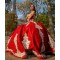 Sequins Red Quinceanera Dress 2024 Embroidery Ball Gown Lace Applique Bead Mexican Sweet 16 Vestidos De XV Anos