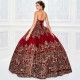 Sweetheart Red Quinceanera Dresses Sequins Lace Appliques Ball Gowns Sweet 16 Vestidos de 15 Años