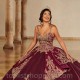 Sequins Red 2024 Quinceanera Dresses Sweetheart Ball Gown Gold Applique Lace Sweet 16 vestidos de 15