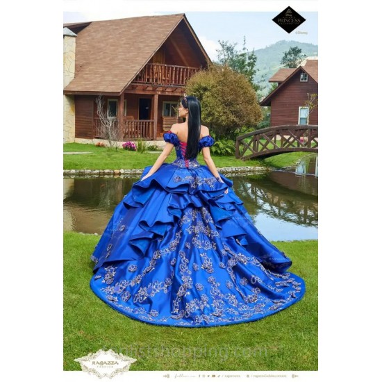 Royal Blue Quinceanera Dress 2024 Sweetheart Lace Appliques Sweet 16 Dress Vestidos De 15 Quinceañera