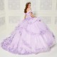 Sky Blue Quinceanera Dresses 2024 Ball Gown 3D Floral Lace Appliques Beads Sequined Vestidos De 15 Años