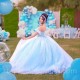 V-Neck Sky Blue Quinceanera Dresses Vestidos De 15 Anos Off-Shoulder Applique Lace Beading Formal Princess Gown