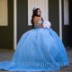 Sky Blue vestidos de 15 años Luxury Quinceanera Dress 2024 Applique Bow Tull Princess Ball Gowns