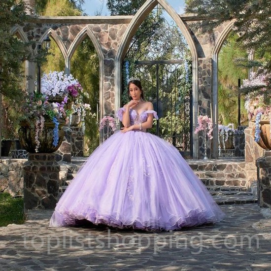 Sweet 16 Lilac Quinceanera Dresses Off Shoulder Beads Ruched Ball Gown Dress Prom Gowns Vestido De 15 Anos Quinceanera