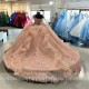 Sweetheart Ball Gown Quinceanera Dress Long Sleeve Beaded Appliques Party Gowns Vestidos De 15 Anos