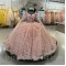 Sweetheart Ball Gown Quinceanera Dress Long Sleeve Beaded Appliques Party Gowns Vestidos De 15 Anos