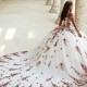 Off The Shoulder White Quinceanera Dress Ball Gown Organza Appliques Embroidery Mexican Sweet 16 Prom 15 Anos