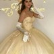 Sweet 15 16 Year Birthday Party Gown Yellow Quinceanera Dress 2024 Princess 