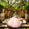 Off Shoulder Pink Quinceanera Dress Sweetheart Neck Sweet 15 Gowns With 3D Flowers