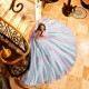 Sleeveless Lilac Quinceanera Dress Lace Appliques Strapless 15 Dresses