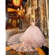 Sleeveless Pink Quinceanera Dress Sweetheart Neck 15 Dresses With 3D Flowers