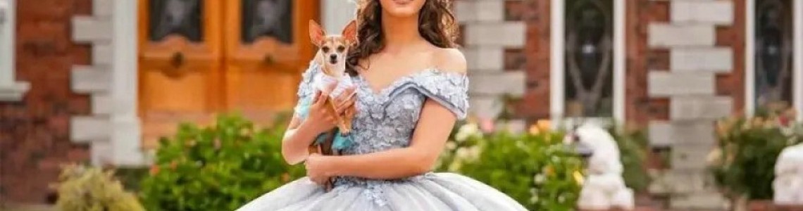 Silver Quinceanera Dress