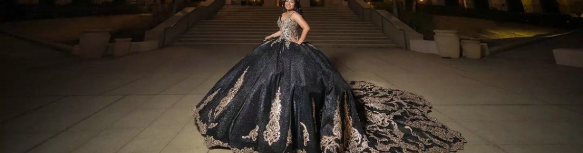 Black Quinceanera Dress